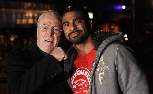  Michael Caine And David Haye At The Premiere Of Harry Brown