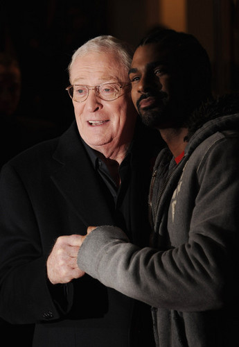  Michael Caine And David Haye At The Premiere Of Harry Brown