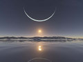 North Pole Moon - moon photo