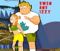 Owen and Izzy - Intimate in the woods.