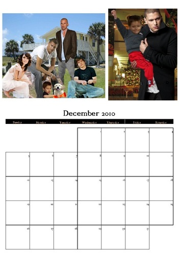 Prison Break Calendar 2010 - December