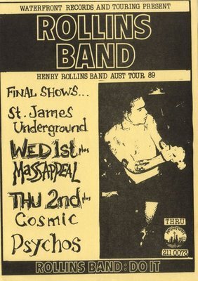 ROLLINS BAND + Mass Appeal, Cosmic Psychos