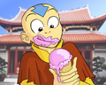 Aang Eating Ice Cream - avatar-the-last-airbender fan art