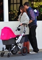 Alyson & Family out for a Walk - alyson-hannigan photo