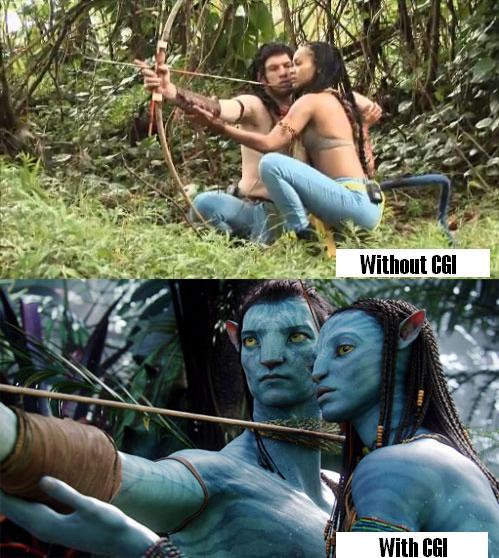 http://images2.fanpop.com/image/photos/9600000/How-Avatar-would-look-with-and-without-CGI-avatar-2009-film-9609043-499-558.jpg