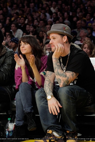 Joel and Nicole watching the Lakers (29th December)