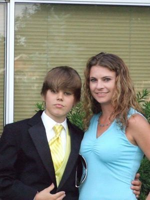  Justin with friend and family