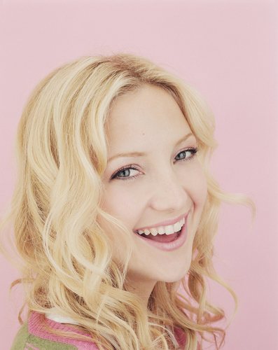 Kate Hudson Smiling Against Pale Pink [Photo Shoot]