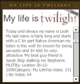 My Life Is Twilight Widget - critical-analysis-of-twilight screencap