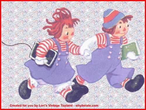 Raggedy Ann and Andy,Wallpaper