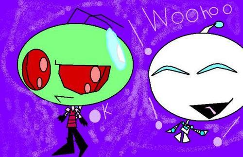  zim and gir ms paint