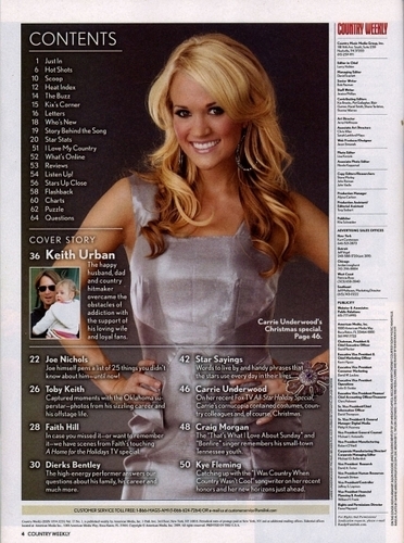  Carrie Underwood, Country Weekly