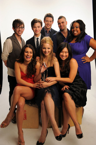 Glee cast @ People's Choice Awards 2010