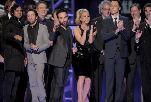  Jim and the rest of the BBT cast accept their award (PCA 2010)
