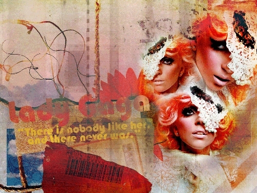  Lady GaGa người hâm mộ Art - Max Abadian Photoshoot