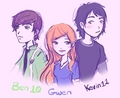 Ben,Gwen and Kevin - ben-10-alien-force photo
