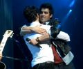 Brotherly love. NJ&TA Tour. Special guest : Kevin & Joe.  After Please be mine. 8.01.10. - the-jonas-brothers photo