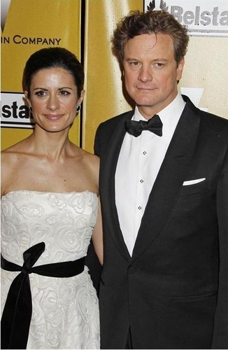  Colin Firth and wife Livia Giuggioli attend 67th Golden Globe Awards