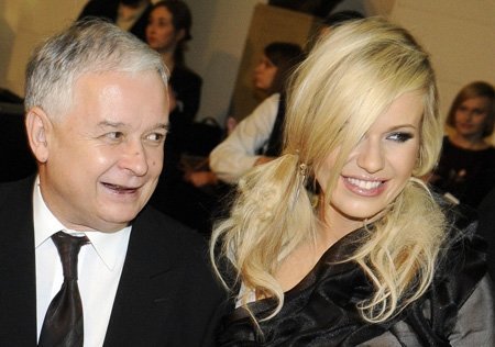 Doda at Ball of journalist / with polish president Lech Kaczynski