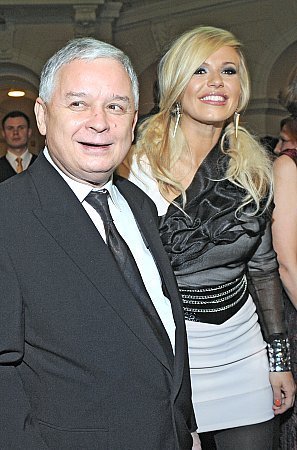 Doda at Ball of journalist / with polish president Lech Kaczynski