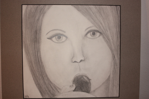 My drawing of Miss Hayley   