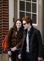 Pictures of Rob on the Twilight Set  - robert-pattinson-and-kristen-stewart photo