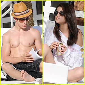 Selena Gomez and David Henrie
