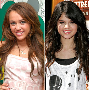 Selena Gomez and Miley Cyrus