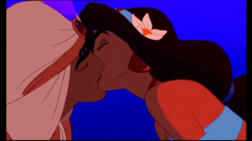 princess jasmine and aladdin kissing. Aladdin and Jasmine kissing
