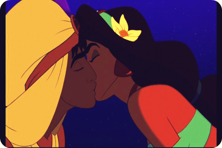 princess jasmine and aladdin kissing. Aladdin and Jasmine#39;s balcony