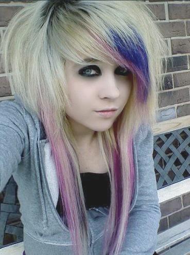 Imagine u r blond emo girl and u have chance to change ur hair how do 