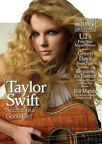  What magazine is Taylor on in this Picture?