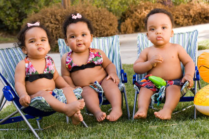  Three Babys born at the same time are known as what?