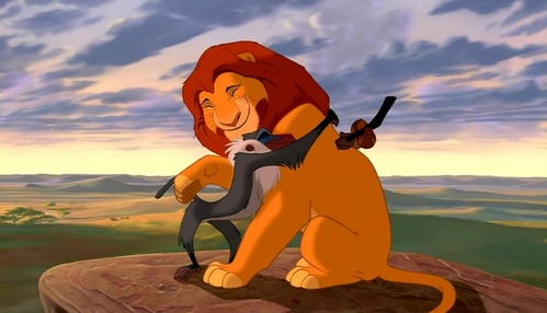  Who brings Simba (cub) to the Pride Rock at the beggining of 'The Lion King'?