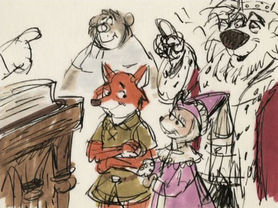 This is a sketch drawing from which Disney film ?