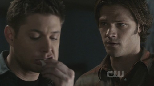 What is Dean eating ?