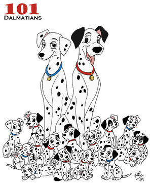 What "new" technology was used in 101 Dalmatians? (Picture credit littleFernanda at deviantART)