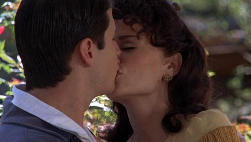  True or False. This is their first kiss in this episode.