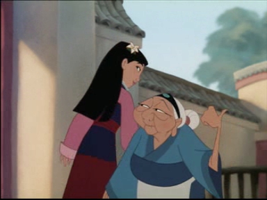 T/F: Mulan NEVER spoke to Grandmother Fa. 
