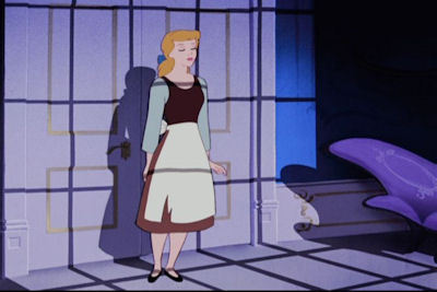  What did Cinderella's hair look like when she woke up?