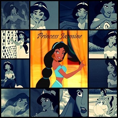  Jasmine's appearance was influenced por what actress?