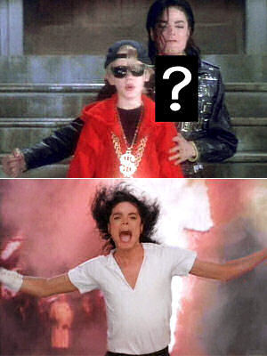  What color is Michael's 셔츠 in this picture with Macaulay ?
