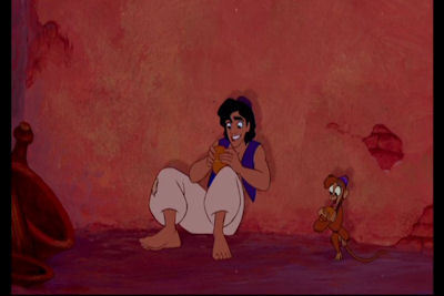 To capture the movement of Aladdin's low-cut baggy pants, animator Glen Keane looked at videos of what rap estrella ?