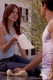  True au False: Brooke is giving Felix a bill for the windshield on her car because she thinks that he did it.