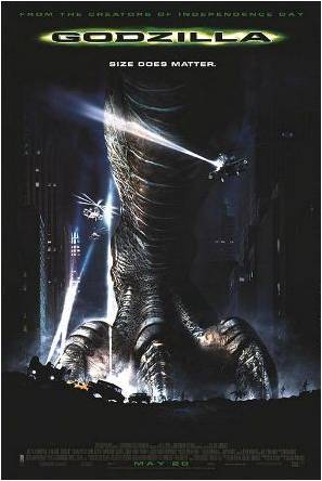  Godzilla gained fresh fame with the release of the $100 million film Godzilla (1998, with who?)