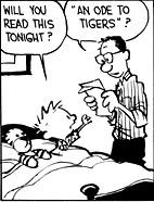  What does the first part of Hobbes' "An Ode to Tigers" poem describe?