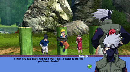 TRUE OR FALSE: in Naruto: Rise of a Ninja, Kakashi thinks that you can never train too much.