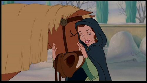 What's the name of Belle's horse?