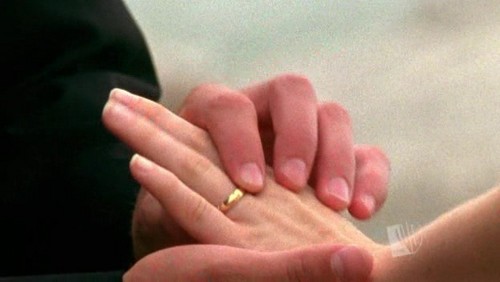  T/F : There are Leyton's hands ?