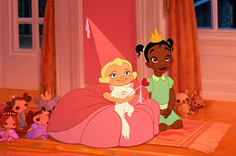 Who speaks first in The Princess and the Frog?